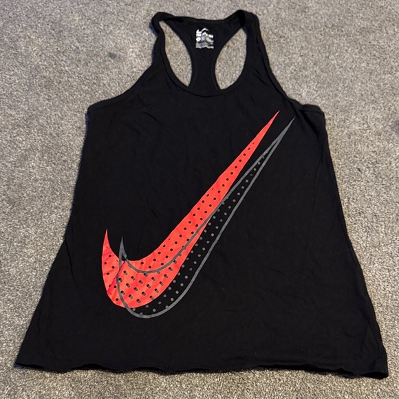 Nike Tops - Nike Women's Black Tank Top with Red Swoosh